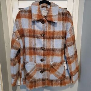 Cyrus Plaid Button Up Jacket
